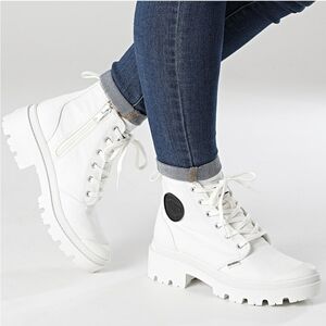 New Palladium X Free People Twill Sneaker Boots